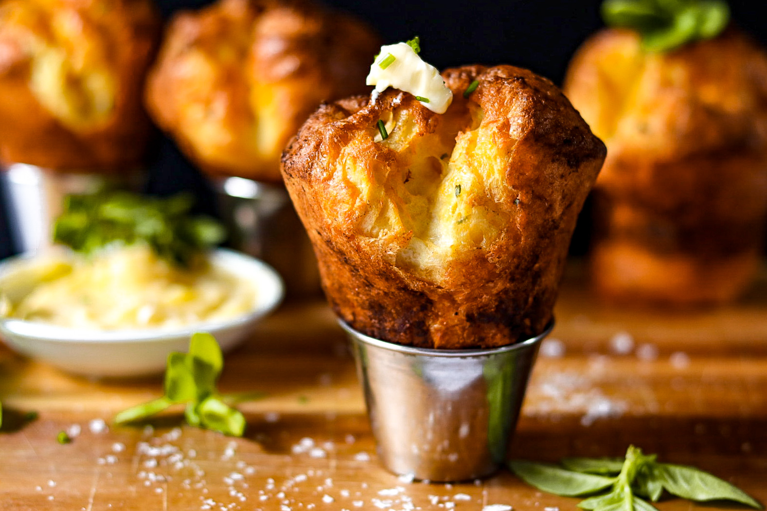 Cheddar and Chive Popovers